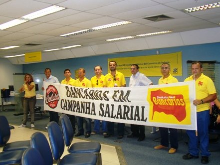 Mobilizações dos Bancários sacodem as agências da Ribeira, Alecrim, Lagoa Nova e Prudente de Moraes 
