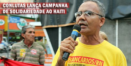 Sindicato dos Bancários se junta Ã  campanha de solidariedade ao Haiti.