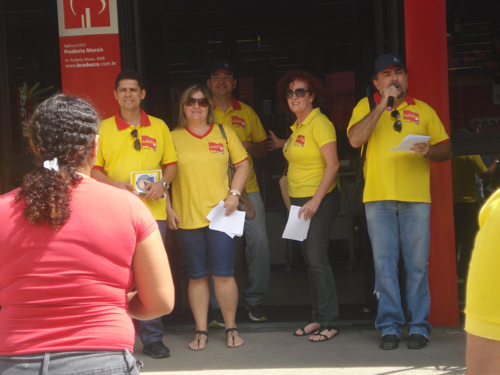 Sindicato protesta contra o Assédio Moral no Bradesco