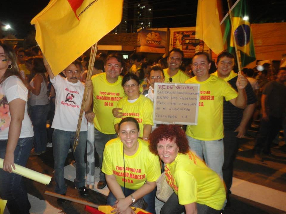 Sindicato presente na manifestação